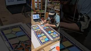 Traditional Stained Glass Door Making #stainedglass #making