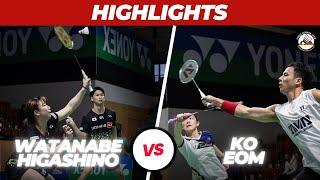 Courtside View Yuta WatanabeArisa Higashino vs Ko Sung HyunEom Hye Won  Match of the Day