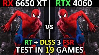 RX 6650 XT vs RTX 4060  Test in 19 Games at 1080p  Which One is Better?   2024