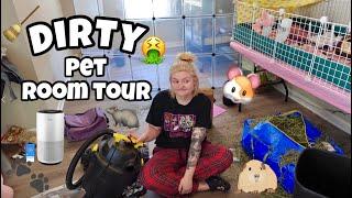 CLEANING MY 2ND PET ROOM & TOUR