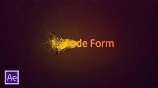 Анимация текста в частицах с помощью Trapcode Form в After Effects Text Particles