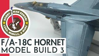 Plastic Scale Model Build - Hasegawa FA-18C Hornet in 148 - Airbrushing Masking Decals
