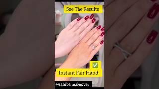 Get Fair HandFeet Instantly l SunTan Remove Homeremedy ll #skincare #ytshorts #menicure #viralvedio