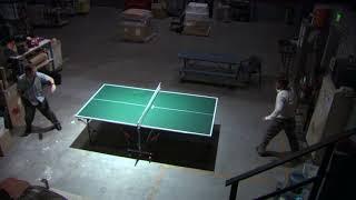 The Office - Dwight and Mose playing Ping Pong