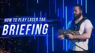 Instructions how to play indoor laser tag? A laser tag video briefing in 4K