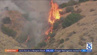 Wildfire reaches 1180 acres in San Bernardino County