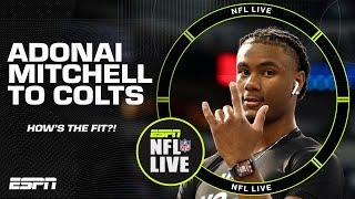 Why drafting Adonai Mitchell made sense for the Colts offense with Anthony Richardson  NFL Live