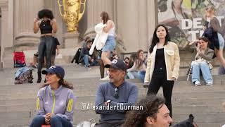 Flash Mob Fashion Show prior to Met Gala raw footage