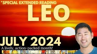 Leo July 2024 - OH LEO - YOU’RE ABOUT TO BE VERY VERY HAPPY Tarot Horoscope ️