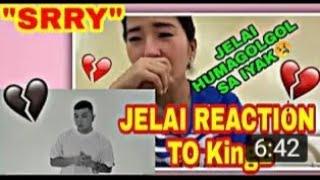 JELAI ANDRES REACTION TO KINGB MUSIC VIDEO SRRY  JELAI HUMAGULGOL NG IYAK