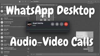 WhatsApp Desktop How to make audiovideo calls from PC Hindi