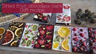 Dried fruit chocolate bars recipe  Relaxing asmr cooking