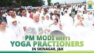 LIVE PM Modi meets yoga practioners in Srinagar