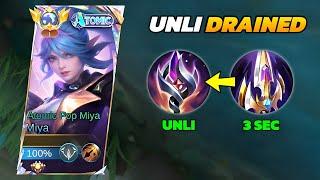 MIYA WTF UNLI DRAIN BUILD 2024 THE MOST OP BUILD FOR MIYA? MIYA BEST BUILD 2024