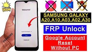 Samsung A20A10A02A03A30 Frp Bypass Without Pc  Remove FRP Lock  1 Click Google Account Bypass