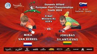 Day 6 Youth Its the 9-ball discipline at Dynamic Billard European Pool Championships Youth 2024.