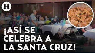 ¡Con comida cohetes luchas y baile Así festejan en Santa Cruz Atoyac el día de la Santa Cruz