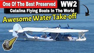 Catalina Flying Boat Sprays Its Way Into The Air