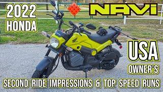 2022 Honda NAVI USA Owners F̶i̶r̶s̶t̶ Second Ride Impressions & Top Speed Runs