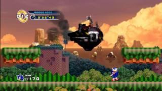 HD Sonic 4 - Splash Hill Zone Boss Showdown with Dr. Eggman