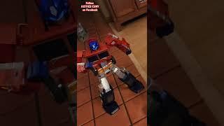 Death of Optimus Prime... messing around with transforming Expensive Transformer TOY