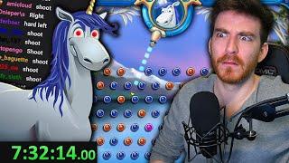 I speedrun Peggle but Twitch Chat shoots half my shots