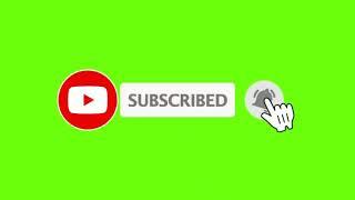 green screen subscribe button new  2021