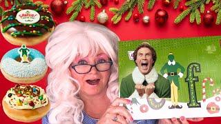 Elf Donuts Granny McDonald Tries Buddy the Elf Donuts from Krispy Kreme