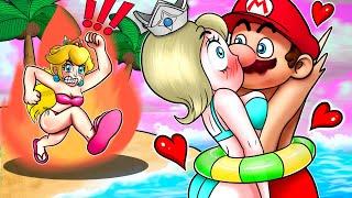 Mario And Rosalina Whats Going On- Peachs Sad Story Funny Animation  The Super Mario Bros. Movie