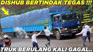 DRAMA TERSULIT  Dishub Sampai Bertindak Tegas Truk Panjang Berulang Kali Gagal di Sitinjau Lauik