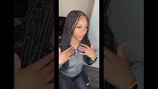 KNOTLESS GODDESS BOX BRAIDS  USING HUMAN HAIR #GYPSYBRAIDS #blackgirlmagic #youtubeshorts #longhair