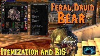 WoW Classic - Feral Druid Bear Itemization BiS & Stats Priority Tanking