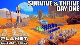 Day 1 Alien Planet Survival  Planet Crafter Gameplay  Part 1