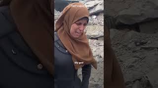 Gaza woman leaves home for flour returns to find family buried under rubble