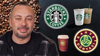 KAHVE UZMANI KAHVE MARKALARINI KARŞILAŞTIRIYOR Starbucks Caffe Nero Kahve Dünyası...