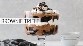 BROWNIE TRIFLE  deliciously gluten-free dairy-free paleo and vegan friendly