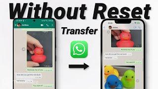 Transfer WhatsApp from Android to iPhone Without Reset In 10 Minutes  No Data Loss