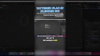 Simulating Flowing Banners in Blender CGI Tip #cinematic #blender3d  #3danimation #b3d