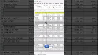 Excel’de Boşlukları Silme #shorts