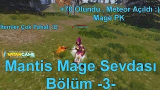 Rise Online Başlangıç  Mantis Mage Sevdası Bölüm -3- 70 Olduk Meteor Açıldıı    Mage PK UPGRADE