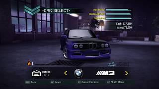 Need FOR Speed Carbon BMW M3 E30 Evo III Preview