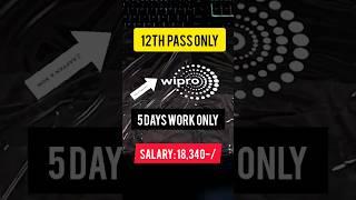 12th Pass Wipro Work From Home Jobs 2024  #workfromhome #wipro #job #shorts