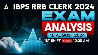 IBPS RRB Clerk Exam Analysis 2024  RRB Clerk 1st Shift Analysis  Asked Questions & Expected CutOff