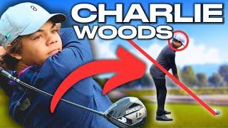 Charlie Woods  Driver Swing Breakdown • UPDATED