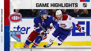 Canadiens @ Rangers 11162021  NHL Highlights