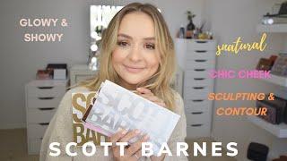 SCOTT BARNES SNATURAL CHIC CHEEK SCULPTING & CONTOUR & GLOWY & SHOWY PALETTES & BRUSHES