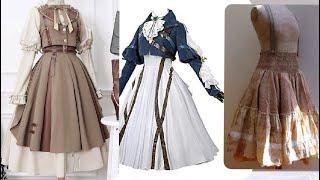 Japanese style dresses full and half sleeves short dresses  Cosplay dresses  dress designs ASIA