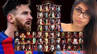 Mortal Kombat 9 - LIONEL MESSI  & MIA  - Expert Tag Ladder - Gameplay @1080p - 60ᶠᵖˢ 