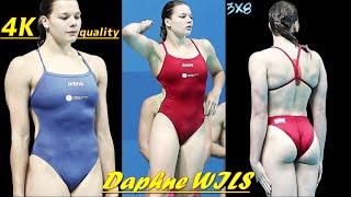 4K Womens Diving  Daphne WILS  2017 FINA Diving  #tuffi  #diving  #saltos