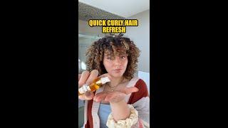 HOW TO REFRESH CURLY HAIR IN UNDER 5 MINUTES no water needed